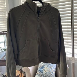 Lululemon scuba oversized full zip carob brown XS/S